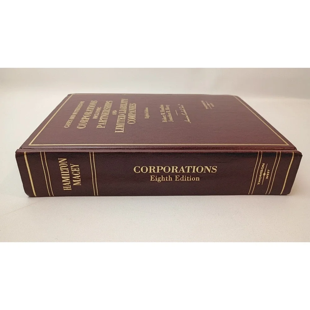 Corporations, Including Partnerships and Limited Partnerships 8th Ed. Hamilton